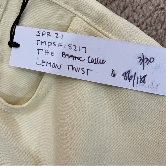 NWT Joe’s Jeans Callie Yellow Cropped Bootcut - Picture 3 of 8